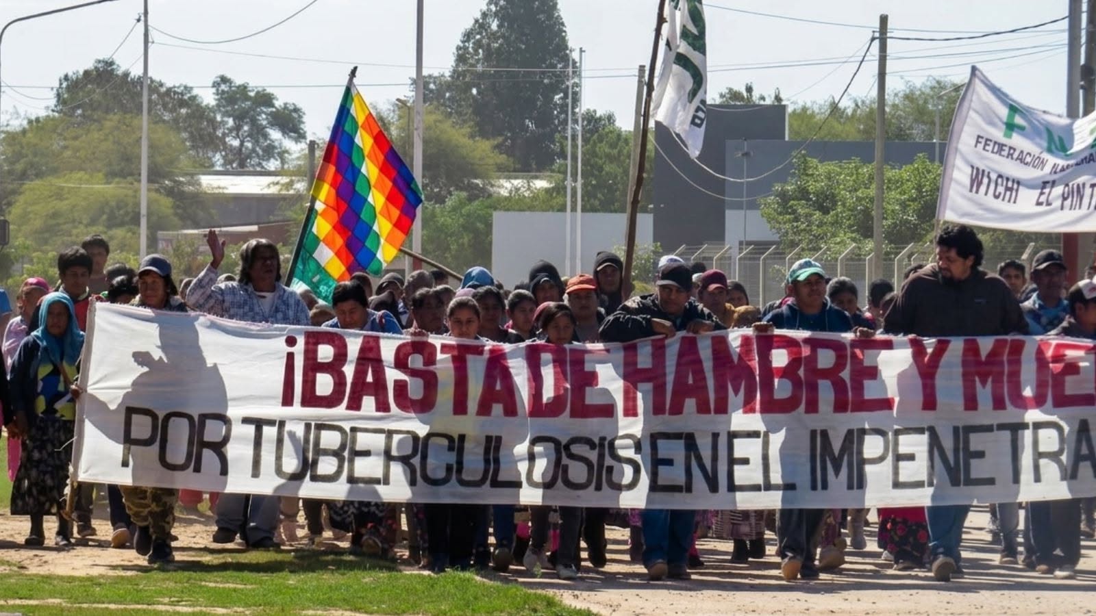 CRISIS HUMANITARIA EN EL CHACO PROFUNDO: COMUNIDADES WICHÍ INICIAN UN ACAMPE EN EL IMPENETRABLE
